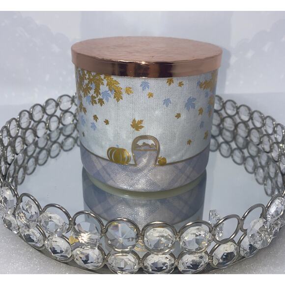 Bath & Body Works Autumn Chai 3wick 14.5 oz Candle - Picture 4 of 4